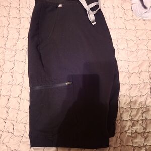 Figs Black Women's Scrub Pants with Drawstring